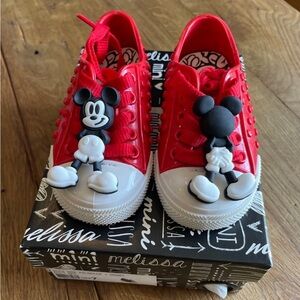 Mini Melissa Disney Mickey Mouse shoes size 7 toddler